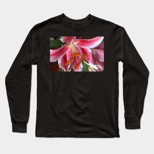 Ever Fragrant Dancing Pink Easter Lily Long Sleeve T-Shirt